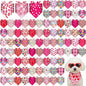 Youyole 120 Pcs Valentine's Day Dog Bandana Bulks Love Dog Bandanas Valentine's by Ajaredlulu