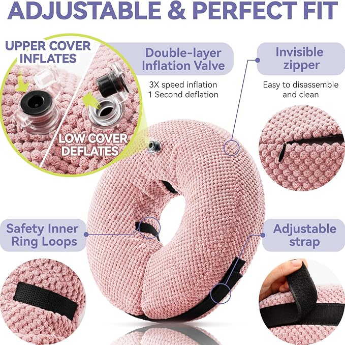 Soft Inflatable Dog Cone for Large Medium Small Dogs Cats - Image 6