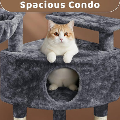 Yaheetech 46in Cat Tree Tower | Multi-Level Indoor Activity Center - Image 4