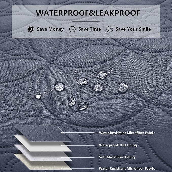 Waterproof Dog Blanket, 30x30 inches Small Pet Couch Covers - Image 2