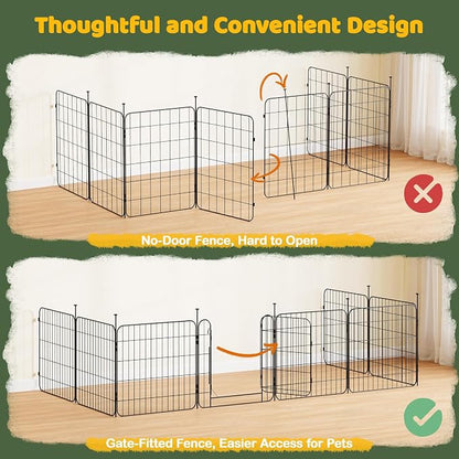 Yaheetech Expandable Dog Playpen, 8 Panel 24 inch Puppy Playpen - Image 7