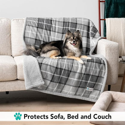 PetAmi Dog Blanket for Bed, XL Pet Blanket Large Dogs, Fleece Furniture Couch - Image 3