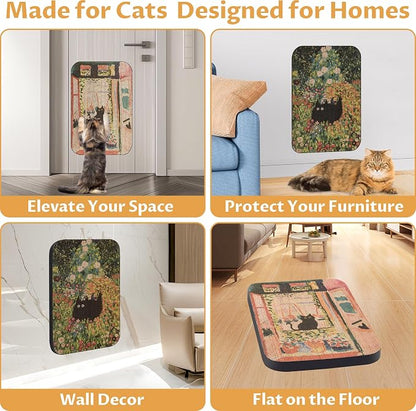 2 Pack Art Cat Scratcher, Wall-Mountable Cat Scratch Pad, Wall Cat Scratcher - Image 5