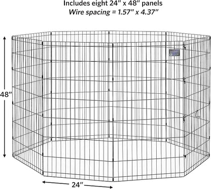 MidWest Homes for Pets Folding Metal Dog Exercise Pen, Indoor/Outdoor Playpen - Image 5