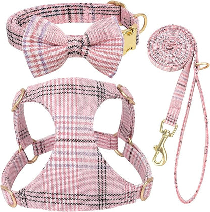 Beirui Cute Extra Small Dog Harness Collar and Leash Set by Beirui