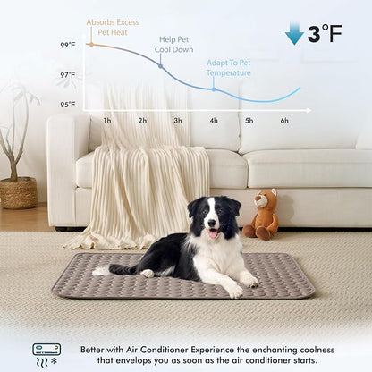 MICROCOSMOS Summer Cooling Mat & Sleeping Pad- Water Absorption Top, EZ Clean - Image 2