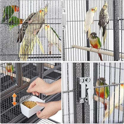 Yaheetech 41.5" Stackable Divided Breeder Breeding Parakeet Bird Cage - Image 5