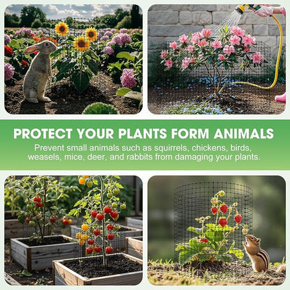 18 PCS Plant Protector from Animals, 6 Pack 12x12 Inch Metal Plant Cages - Image 5