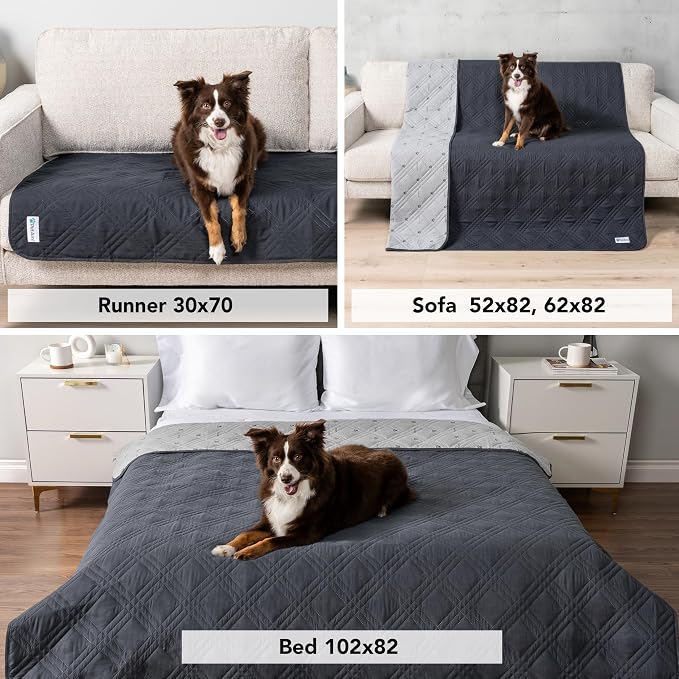 PetAmi Waterproof Couch Cover for Dogs, Waterproof Pet Blanket, Reversible - Image 4