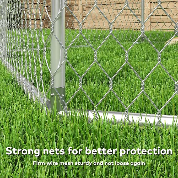 6.8x6.8 FT Outdoor Dog Kennel Outside Heavy Duty Dog Enclosure - Image 9