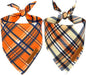 Realeaf Fall Dog Bandanas 2 Pack, Reversible Pet Scarf by Realeaf