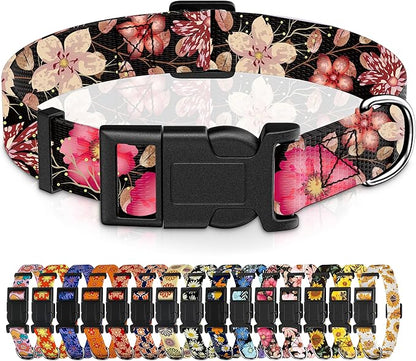 Dog Collar for Boys & Girls, Puppy Collar for Small to Large Dogs, Adjustable by Seyezo