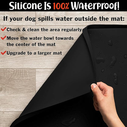 DogBuddy Dog Food Mat – Waterproof Dog Bowl Mat - Image 8