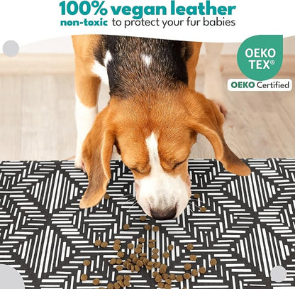 NALALAS Dog Mat for Food and Water, Cat Feeding Mat | Waterproof Dog Bowl Mat | - Image 7