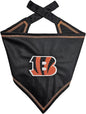 Pets First NFL Cincinnati Bengals TIE Bandana, Large/X-Large. Dog Bandana Scarf by PETSFIRST
