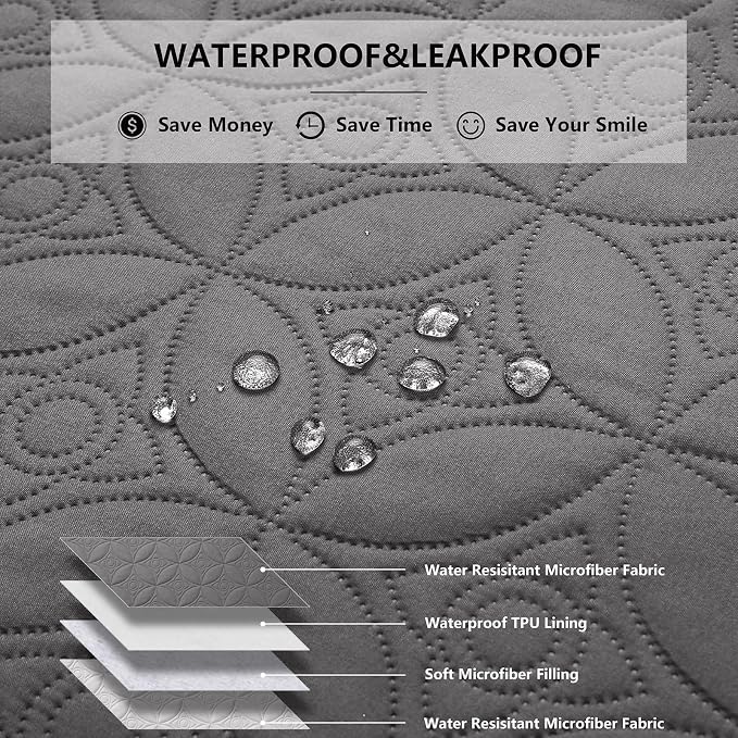 Waterproof Dog Blanket, 40x50 inches Pet Couch Covers - Image 2