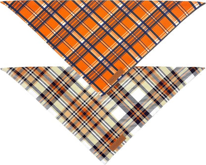 Realeaf Fall Dog Bandanas 2 Pack, Reversible Pet Scarf - Image 3