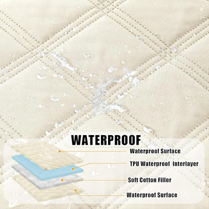 Smiry Waterproof Dog Bed Cover Blanket 52x82, Soft Reversible Pet Blanket - Image 2