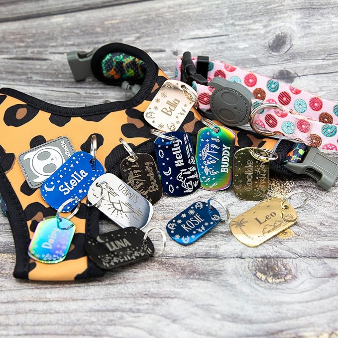 Personalized Dog Tag with 5 Lines of Custom Deep Engraved Durable Stainless - Image 3