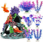 MyLifeUNIT Fish Tank Decorations, 7 Pieces Aquarium Plants Set by MyLifeUNIT
