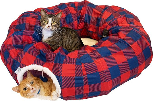 Plaid Tunnel Bed by KittyCity