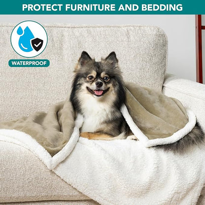 PetAmi Waterproof Dog Blanket for Small Medium Dog Puppy Cat Throw for Couch - Image 2