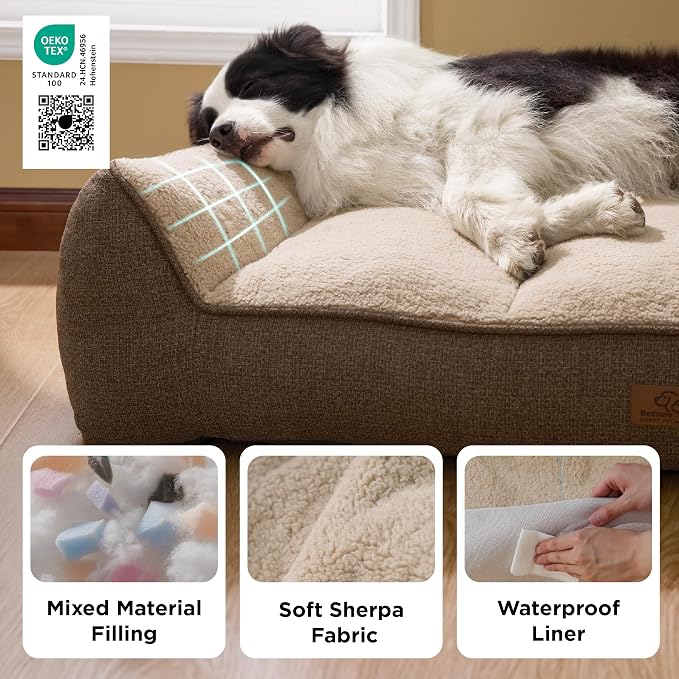 Bedsure SupportMax™ XL Orthopedic Dog Beds Large Sized Dog - Image 5