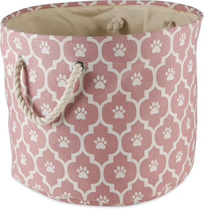 Bone Dry 6192 Pet Storage Collection Lattice Paw Print, Medium Round - Image 2