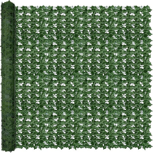 Artificial Ivy Privacy Fence Wall Screen, 80X120 in UV-Anti Faux Greenery by ODTORYHOME