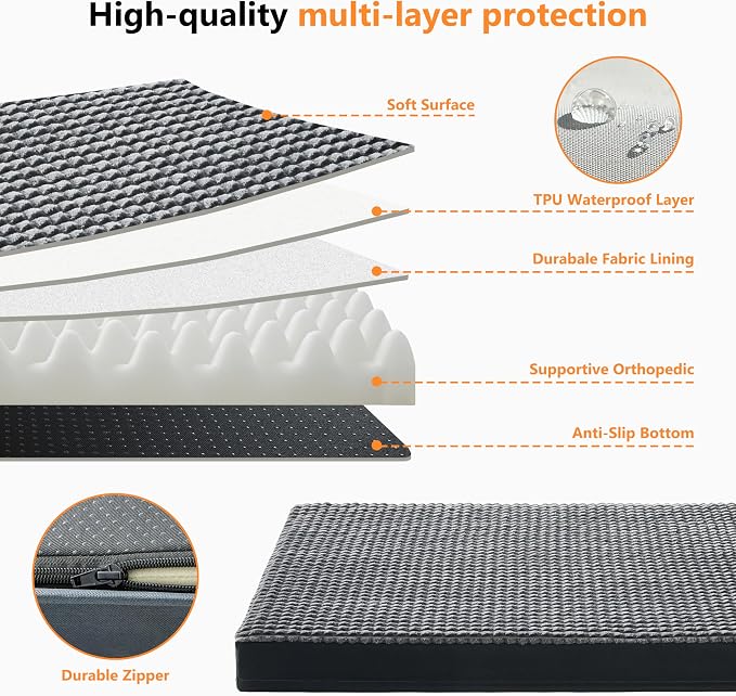 KISYYO Orthopedic Dog Beds for Extra Large Dogs - Image 5