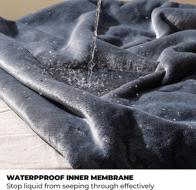 Sunheir Waterproof Blanket for Bed & Couch, Reversible Soft Sherpa Fleece - Image 2