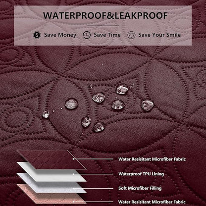 Waterproof Dog Blanket, 30x30 inches Small Pet Couch Covers - Image 2