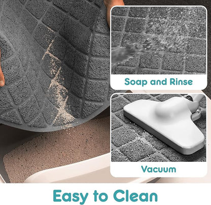 Cat Litter Mat Litter Trapping Mat, Less Waste Cat Litter Box Mat, Soft on - Image 5