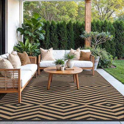 GENIMO Outdoor Rug for Patio Clearance, Lightweight Waterproof Modern RV - Image 3