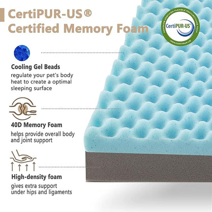 Memory Foam Medium Dog Bed, Cooling Dog Beds - Image 4