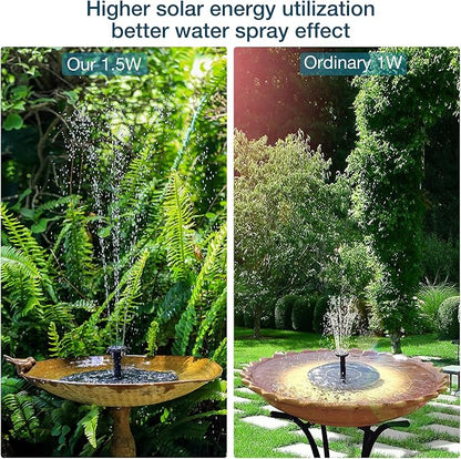 AISITIN 2 x 1.5 W DIY Solar Powered Garden Fountain - Image 5