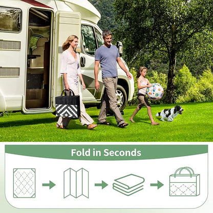 GENIMO Outdoor Rug for Patio Clearance, Reversible Plastic Camping Rugs - Image 6