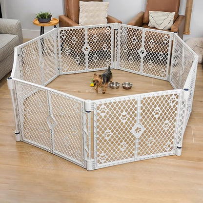 MyPet 8-Panel Paws Petyard, Durable & UV-Resistant Puppy Playpen, - Image 2