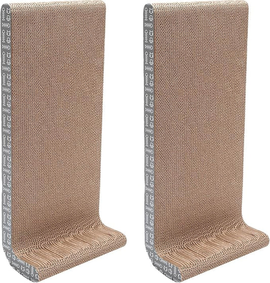 Furhaven 2-Pack Scratching Boards w/ Catnip & Wall-Mounting Hooks by FurHaven