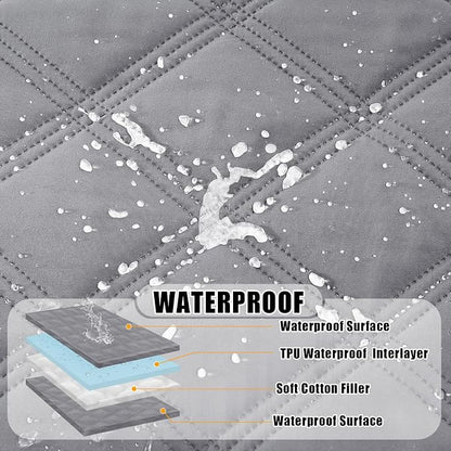 Smiry Waterproof Dog Bed Cover Blanket 40x90, Soft Reversible Pet Blanket - Image 2