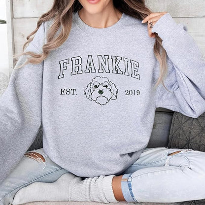 Custom Pet Sweatshirts with Photo and Name, Personalized Dog Sweatshirt - Image 3