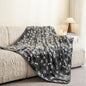 Dog Blanket Paw Bone Pattern 1 Pack 1 Super Soft Warm Flannel Sofa Cover Car by AIWEKHOME