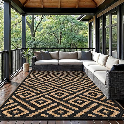 GENIMO Outdoor Rug for Patio Clearance, Reversible Plastic Camping Rugs - Image 7