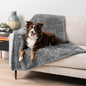 PetAmi Dog Blanket for Large Medium Dogs Grey, Fluffy Soft Puppy Blanket by PetAmi