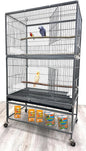 Extra Large Wrought Iron Breeding Flights Canary Parakeet Cockatiel Lovebird by Mcage