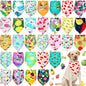 Eccliy 30 Pack Summer Fruit Dog Bandanas Bulk Soft Triangle Dog Scarfs by Eccliy