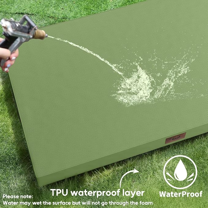 Outdoor Dog Bed for Medium Dogs, Waterproof Dog Crate Mat Orthopedic Egg Crate - Image 4
