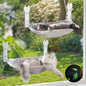 2 Pack Cat Window Perch, Glow in The Dark Foldable Cat Hammock by HiPetpy