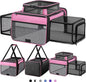 Top and 2 Sides Expandable Pet Carrier 17x11x9.5, TSA Airline Approved Small by SHARLOVY
