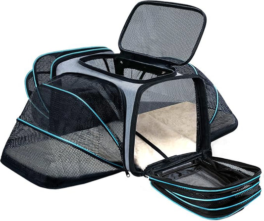 Cat/Dog Airline Approved Expandable Pet Carrier by TDHDIKE